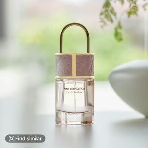 Elegant Pink and Gold Fragrance Bottle Bath & Body